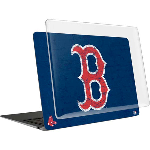 MLB Boston Red Sox - Solid Distressed MacBook Air 13in (2020) Case plus Skin
